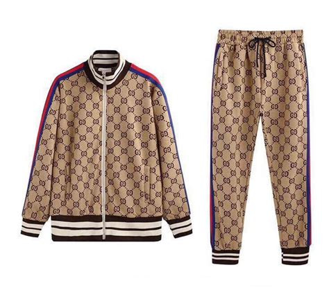 gucci trackjacket|gucci jogging suit for men.